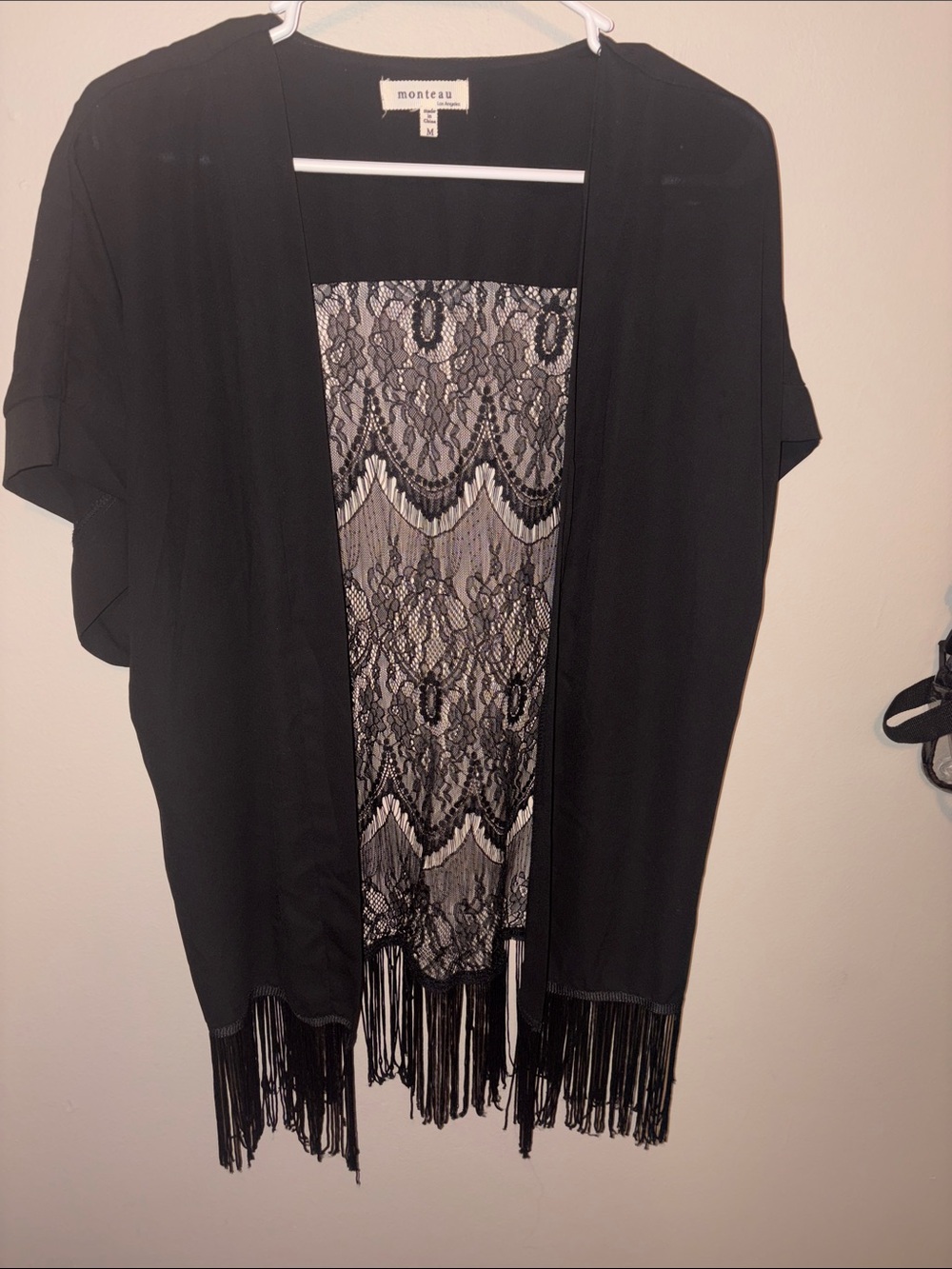 Black Short Sleeve Shrug